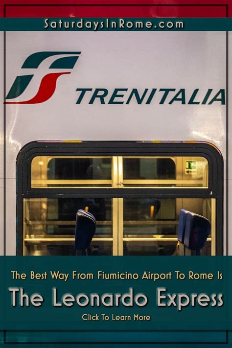 The Leonardo Express Tickets And Times To The Rome Airport Artofit