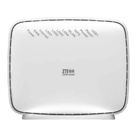 Zte Zxhn H298n Maintenance Manual Pdf Download Manualslib