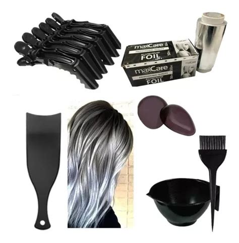 Kit Para Mechas Luzes Reflexos Tintura Para Cabelo Sal O Parcelamento