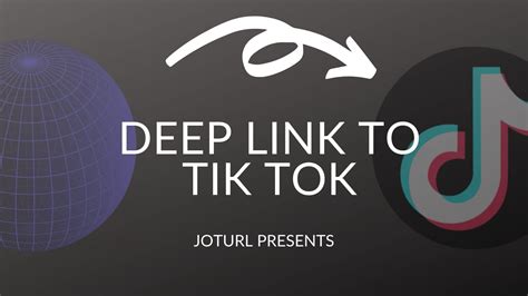 THE EASIEST WAY TO CREATE A DEEP LINK TO TIKTOK Joturl