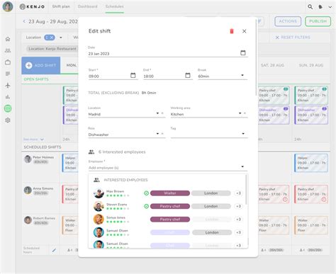 Kenjos Shift Plan Software Presentation Kenjo
