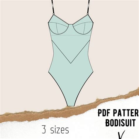 Bodysuit Pdf Lingerie Sewing Pattern Krista Etsy