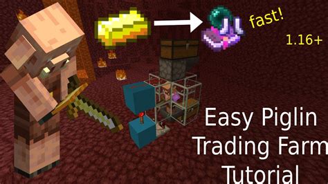 Easy And Cheap Automatic Piglin Trading/Bartering Farm Tutorial ...