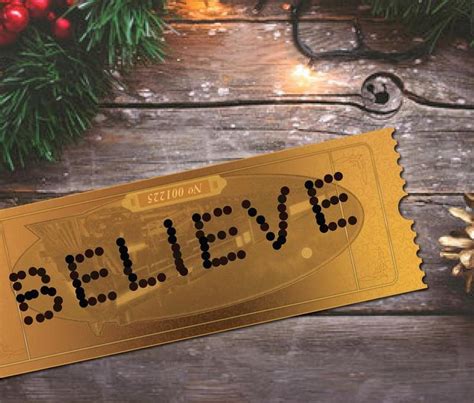 Believe Golden Polar Express Ticket Printable INSTANT DOWNLOAD | Etsy ...