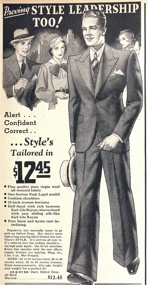 Vintage 1930s Suits See 60 Old Fashioned Menswear Styles Click