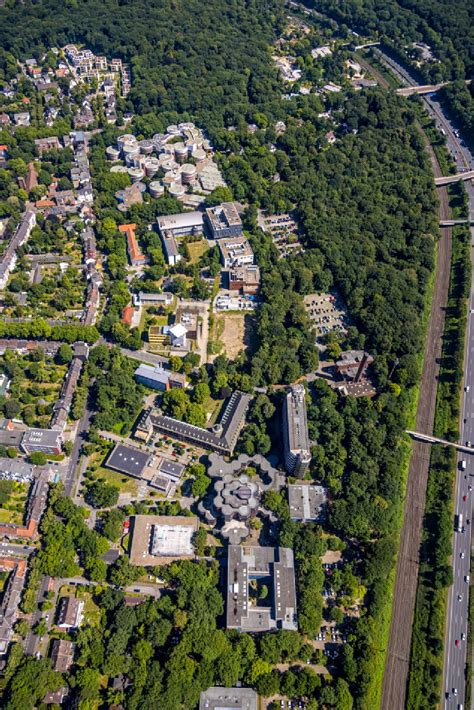 Duisburg Aus Der Vogelperspektive Campus Gebäude Der Universität