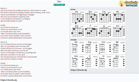 Chord Sex Tab Song Lyric Sheet Guitar Ukulele Chords Vip
