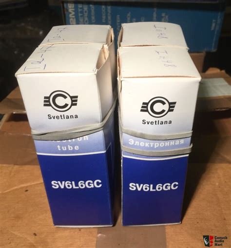 Nos Sv L Gc Svetlana Winged C Tubes Matched Quad For Sale Canuck