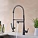 GICASA Kitchen Faucet Solid Brass Matte Black Kitchen Faucet Heavy