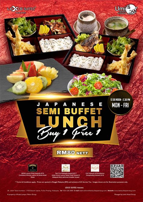 hotel lunch sets menus