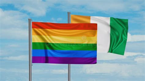 Cuba And LGBT Movement Also Gay Pride Flag Stock Footage Video Of Period Looped 291779776