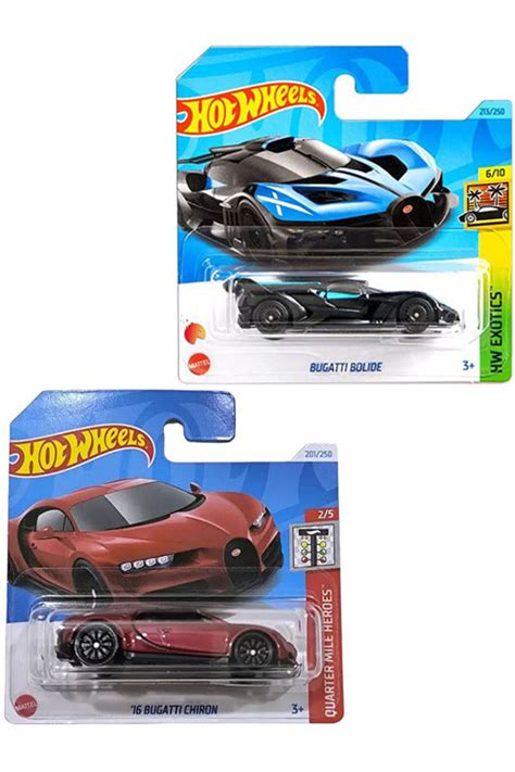 HOT WHEELS 2 Araç Bugatti Set Chiron Bolide 1 64 Fiyatı Yorumları