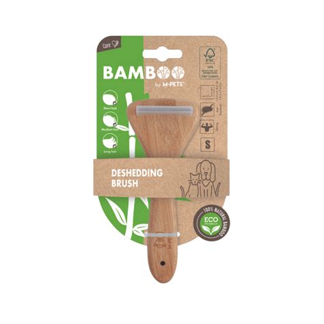 Bamboo De Shedding Brush For Pets Happy Pet Products