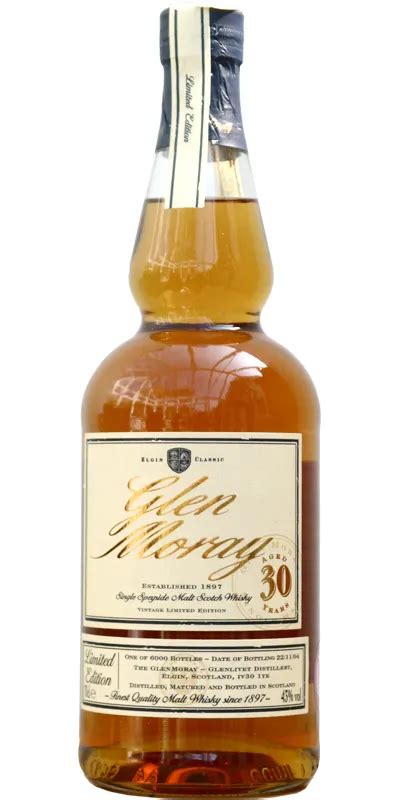 Купить виски GLEN MORAY 30 YEARS, 43 %, 0,70 л, , , цена на Whiskyworld.ru