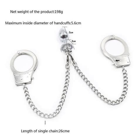 Metal Handcuffs Set Chain Anal Plug Kit In Sri Lanka Handybuy Lk Sri Lanka S Fastest