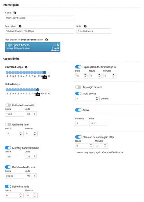 Internet Plans I Start Hotspot Cloud WiFi software