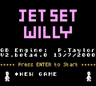 Jet Set Willy GB - GameBrew