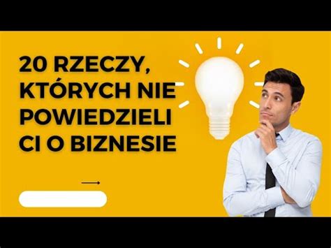 BIZNES w POLSCE Jak skutecznie OTWORZYĆ WŁASNĄ FIRMĘ Szymon