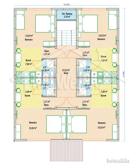 Проект дома "Б-286" 286 кв.м - HotWell.KZ