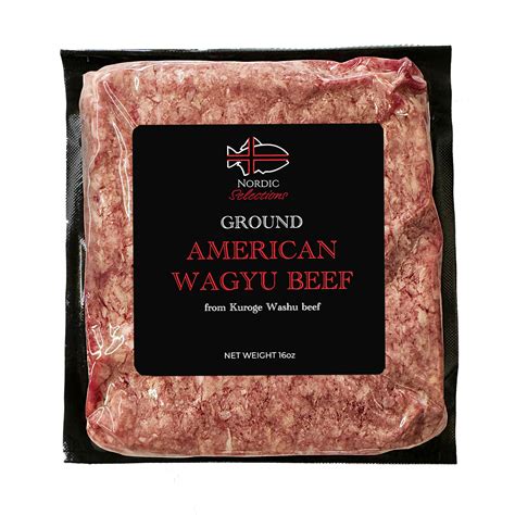 American Wagyu Ground Beef Mishima Reserve Wagyu Beef Nordic Catch