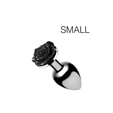 BIJOU ANAL PLUG Bijou Avec Rose Noire 6 5 X 2 7 Cm SMALL Booty Sparks EUR 13 90 PicClick FR