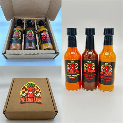 Hot Sauce Gift Set Hot Box Etsy