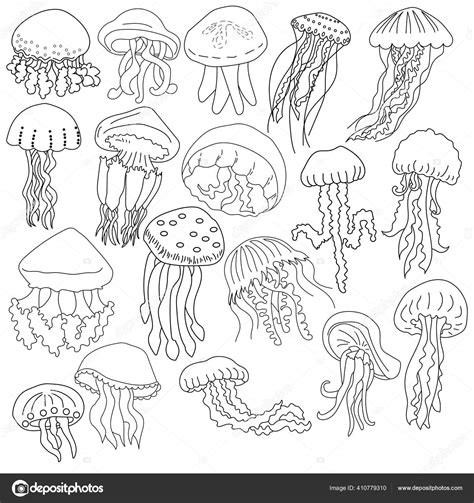 Dibujo De Medusas De Colores Dibujo De Medusas Con Acuarelas: Tutorial