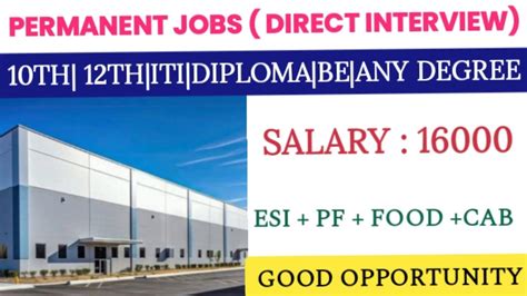 Jobs In Manufacturing Company Today Job Opening In Chennai