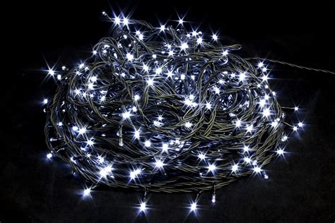 Гирлянда Нить-ПВХ 24 вольт, 600 LED Белый 60 м, flash-w, пров-черн ...