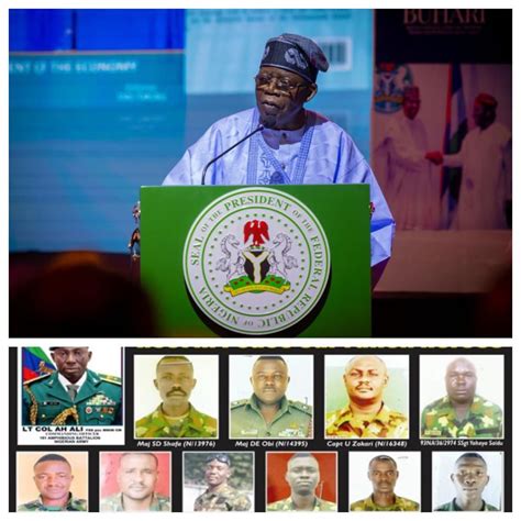 Okuama Tinubu Confers Posthumous National Honours On Slain Soldiers