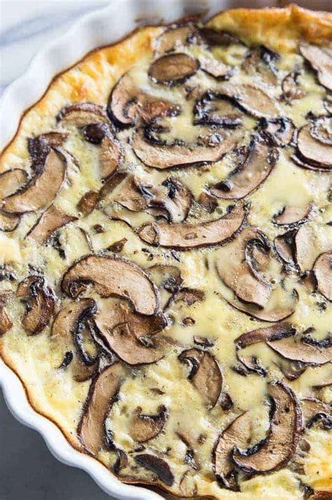 Mushroom Quiche - House of Yumm