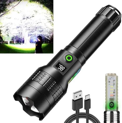 Aicdas Led Flashlight Rechargeable High Lumens Ipx Waterproof