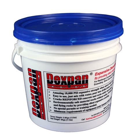 Dexpan Non-explosive Concrete Breaking Compound 44lb Dexpan Demolition ...