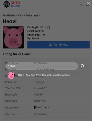 Heovl App Xem Phim Sex Việt Nam Cho Android