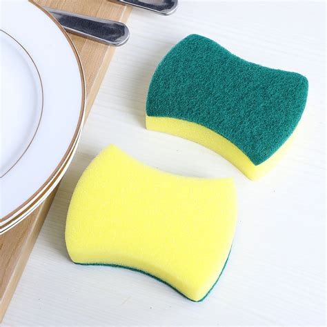 4"x3" Scouring Pad Non-Scratch Scouring Sponge Scrub Pads Cleaning Pads ...