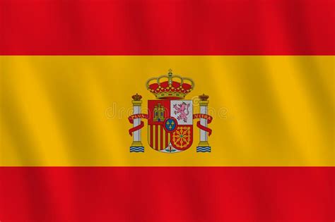 Bandeira Da Espanha Efeito De Ondula O Propor O Oficial