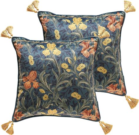 Amazon Patdrea Designer Vintage Folk Velvet Throw Pillow Cover