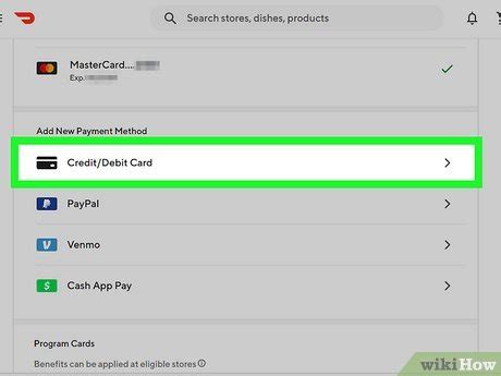 how to remove card from door dash