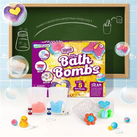 Factory Custom Stem Diy Science Kids Toys Bath Bombs Balls Rich Bubble