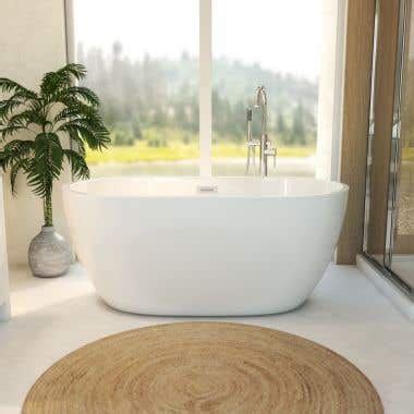 Acrylic Oval Double Ended Freestanding Soaking Tub VTB