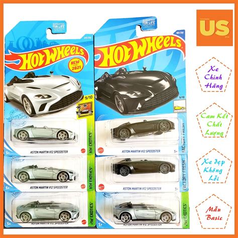 Xe M H Nh Hot Wheels Aston Martin V Speedster En B C Xanh Card M Shopee Vi T Nam