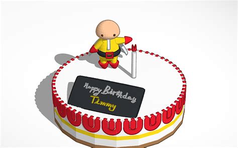 3D design Timmy's Birthday Cake - Tinkercad