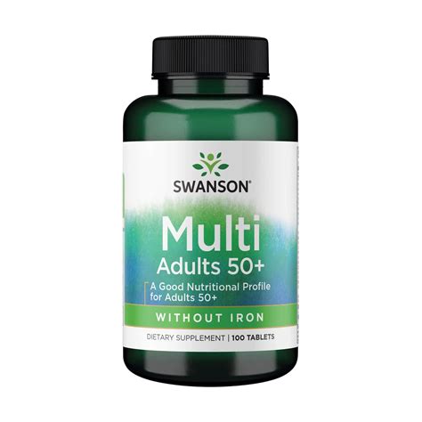 Диетическая добавка витамины и минералы в таблетках Swanson Adults 50 ...