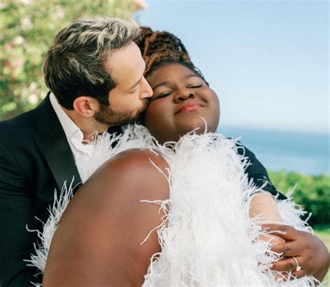 Gabourey Sidibe And Fiancé Showcase Their Love, Chic Bridal Fashions