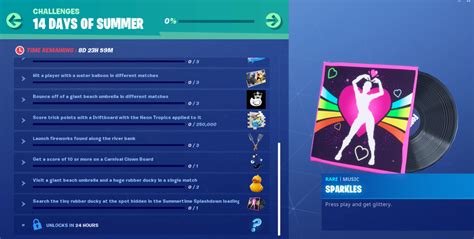 Fortnite Days Of Summer Day Challenge And Reward Fortnite Insider