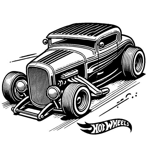 Colorear Hot Wheels Gratis Para Los Que Les Gusta La Velocidad