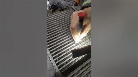 Восстановление сот радиатора (интеркулера) - YouTube