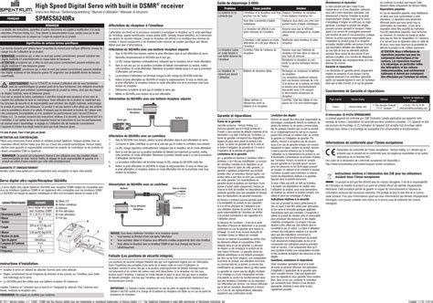 Horizon Hobby SPMSS6240RX S6240Rx High Speed Digital Servo With DSMR