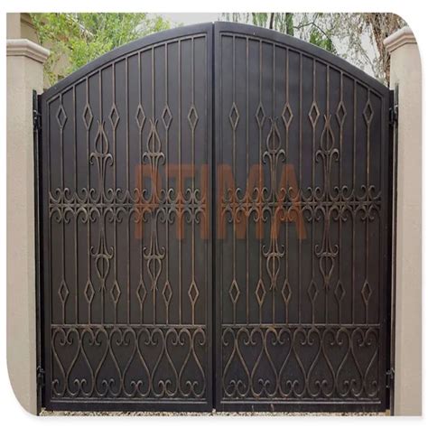 Main Latest Double Door Wrought Iron Gates Designs Wood Steel Garden