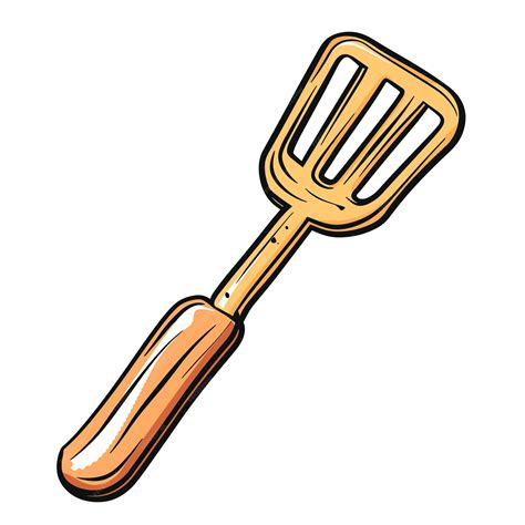 premium vector spatula cartoon transparent background